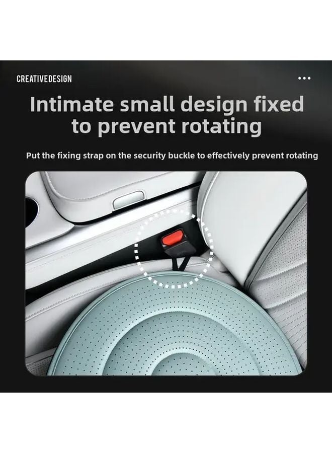 2pcs Mint Green Ergonomic 360 Rotating Car Seat Cushion Anti Slip Comfort for Long Distance Drivers - Image 5